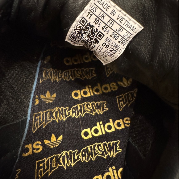 Adidas X Fucking Awesome Samba ADV - US Men’s Size 11 - Black - Picture 6 of 6